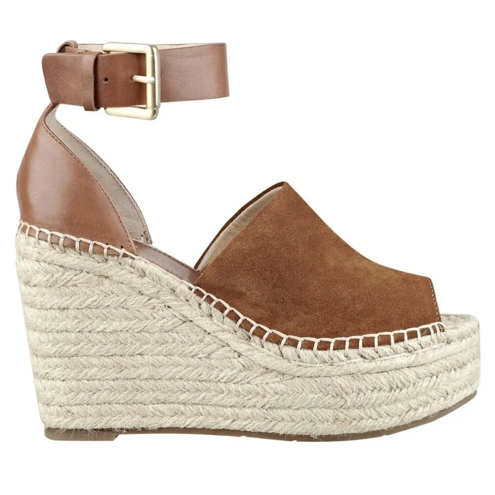 NEW! MARC FISHER ADALYN ESPADRILLE WEDGE SANDAL - SIZE 11 👠